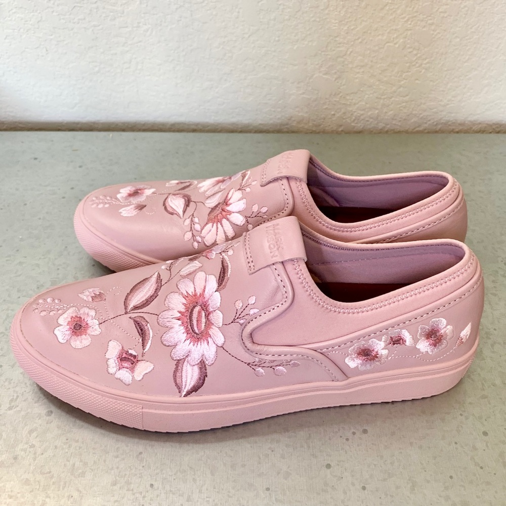 Marc Nason Skechers Lilac Leather Sneakers